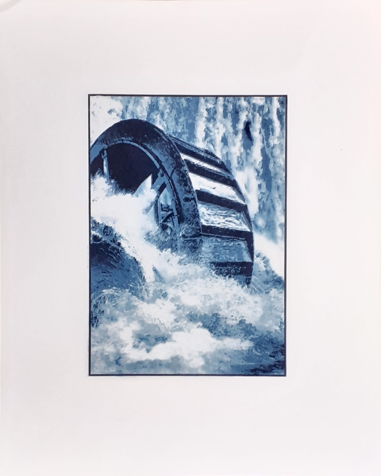 'Hydropower_I', Photopolymer Plate Print